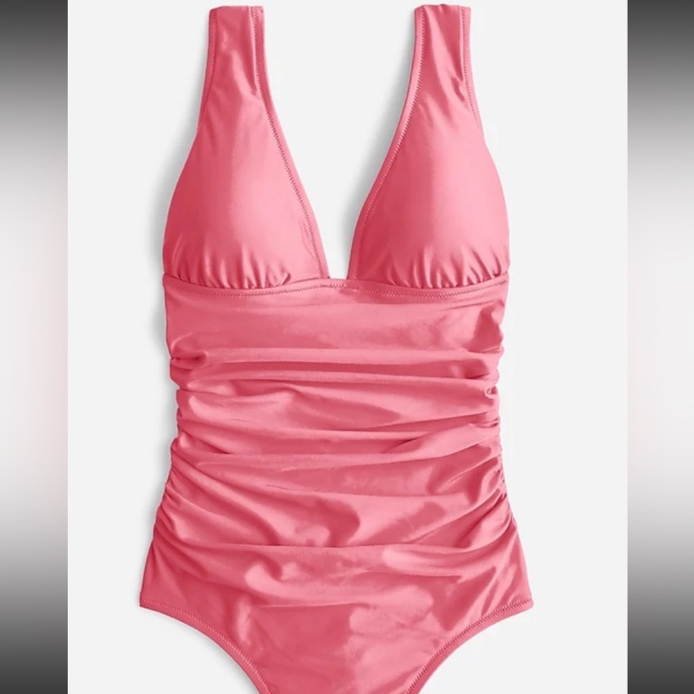 J. Crew NWT 6 Rouched Long-torso bathing suit